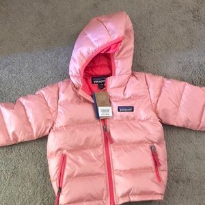 Baby Patagonia pink Puffy Jacket